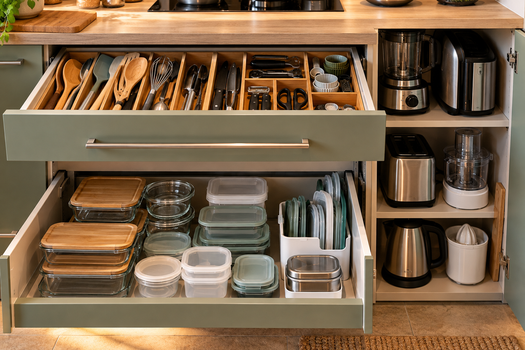  Utensili e piccoli elettrodomestici selezionati durante il decluttering della cucina